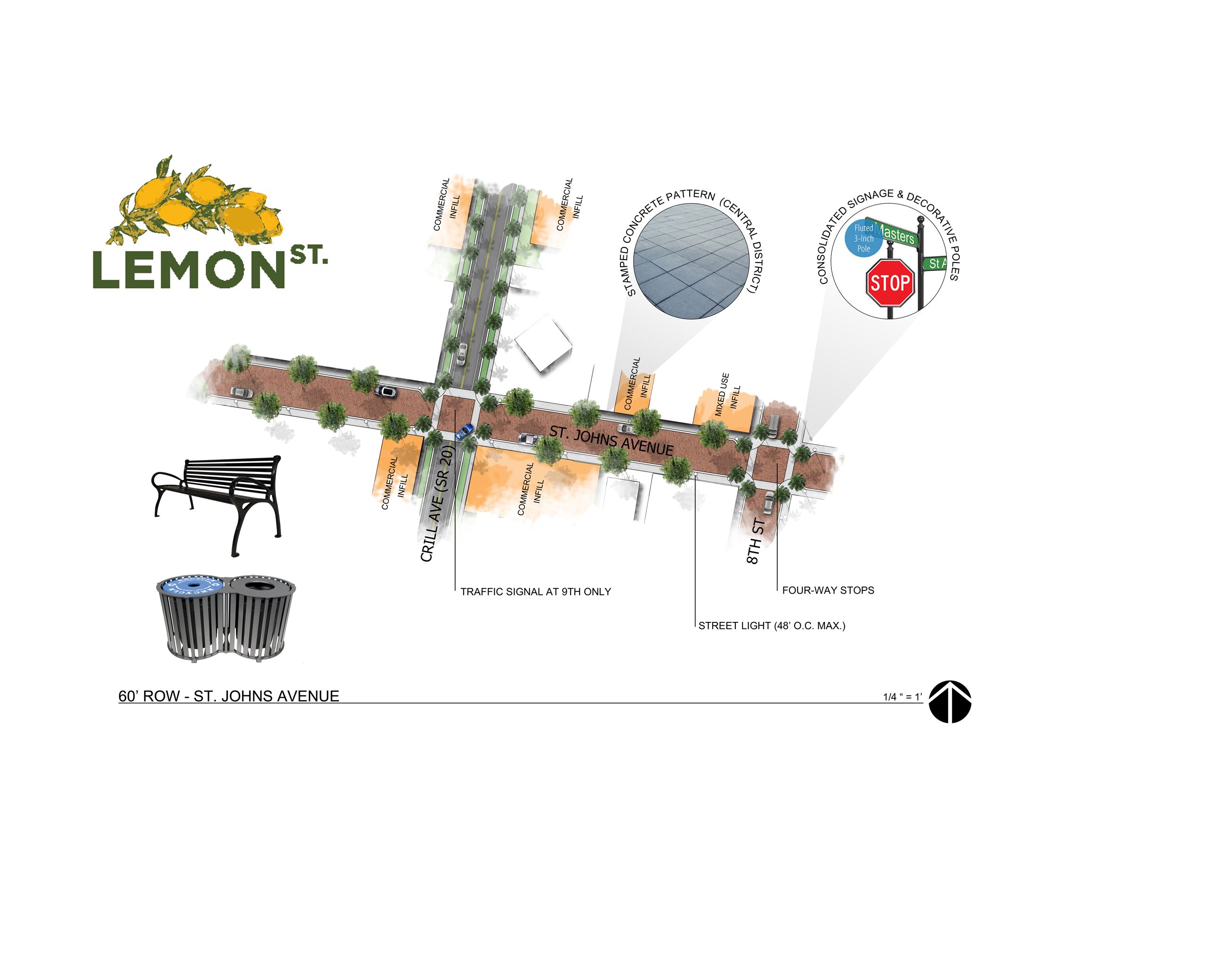 Roadway PLANLEMON STREET